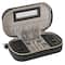 Ruby + Cash Black Faux Leather Zippered Travel Jewelry Organizer Box